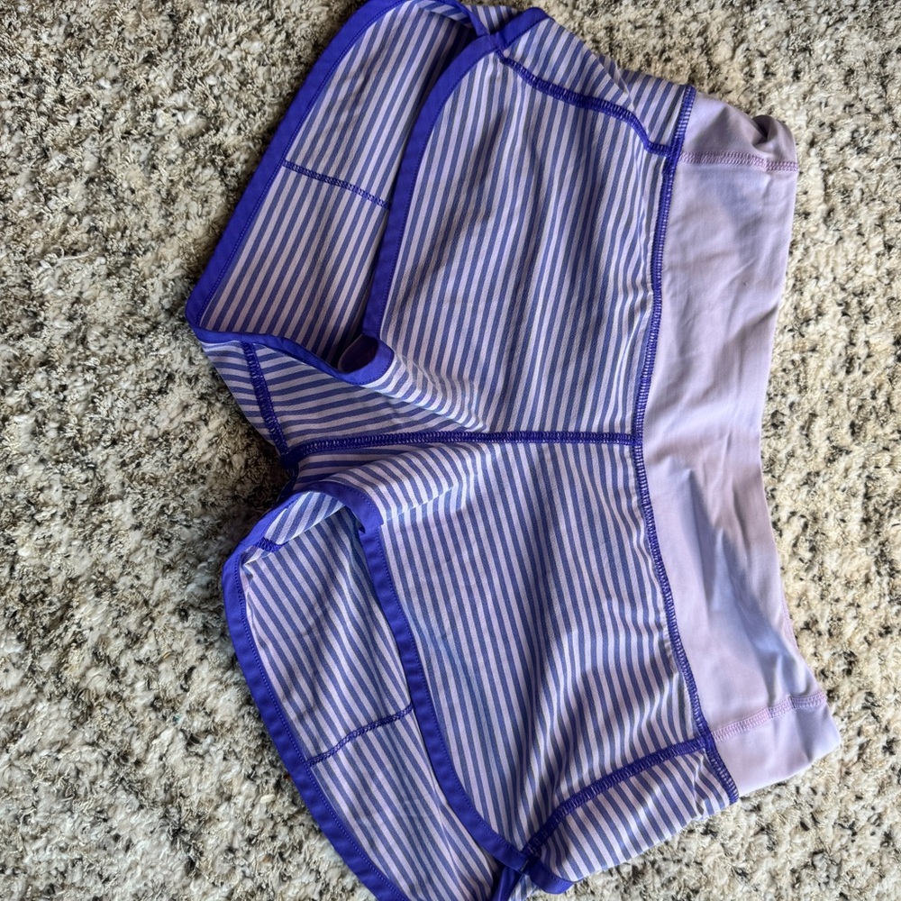 Lululemon Athletica Striped Athletic Shorts